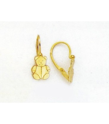 Boucles d'oreilles OR enfant petit ours Boucles d'oreilles OR enfant petit ours