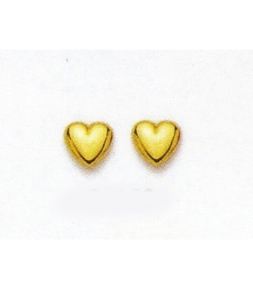 Boucles d'oreilles OR bébé enfant petit coeur Boucles d'oreilles OR bébé enfant petit coeur
