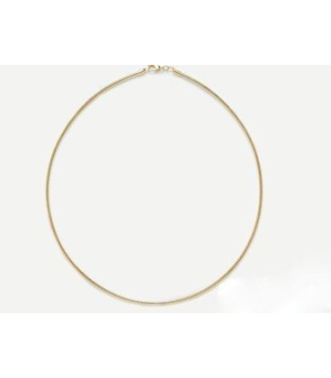 Câble collier femme plaqué or Câble collier femme plaqué or