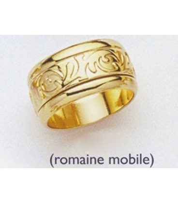 Bague plaqué or anti stress romaine Bague plaqué or anti stress romaine