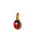 Pendentif pour enfant plaqué or coccinelle émail rouge points noirs-1