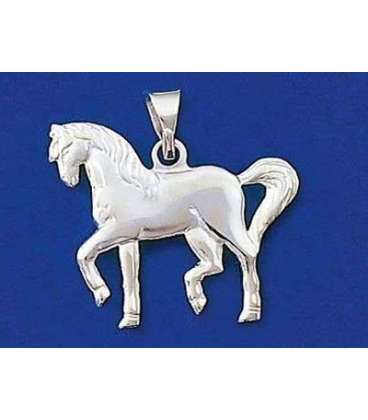 Pendentif argent massif cheval-1