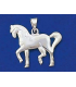 Pendentif argent massif cheval-1