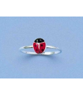 Bague enfant argent massif coccinelle