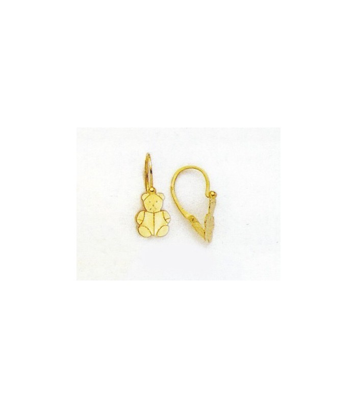 Boucle D Oreille Or Enfant Dormeuse Petit Ours Bijou En Or Pour Cadeau Boucle D Oreille Or Enfant Dormeuse Petit Ours Bijou En Or Pour Cadeau