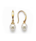 Boucles d'oreilles plaqué or perle de Majorque imitation-1