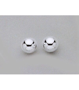 Boucles d'oreilles boule d'argent massif