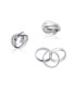 Alliance bague argent massif homme femme beaux anneaux entrelacés cérémonie 