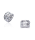 Grosse bague argent massif froissée ouvragée-1