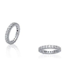 Alliance argent zirconium tour complet Clearance