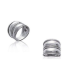 Grosse bague argent massif effet double faux anneaux -1