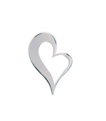 Beau pendentif coeur argent massif ST-VALENTIN-2