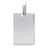 Plaque à graver pendentif argent massif 