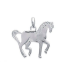 Pendentif argent massif cheval-2