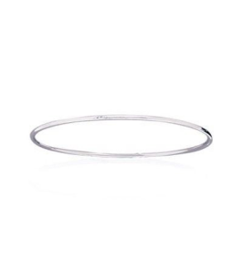 Bracelet femme rigide argent massif rond