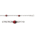 Bracelet enfant argent massif petites coccinelles en chaine-2