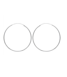 Boucles d'oreilles grandes créole argent massif