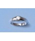 Bague jonc argent massif oxyde de zirconium-1