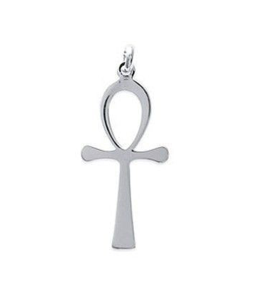 Pendentif croix de vie argent massif-1