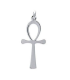 Pendentif croix de vie argent massif 