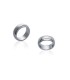 Bague acier brossé inoxydable alliance légèrement bombée - 2 - Bague anneau mixte femme homme. Bijou tendance moderne, analler