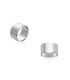 Bague tube alliance argent massif plate 