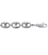 Gros bracelet argent massif grain de café-1