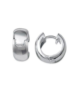 Belle créole boucles d'oreilles argent massif