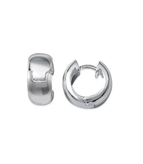Paire De Créoles Articulées Inox Carrées - Or, Argent, Noir, Brillant, Unisexe, Neuves Sans Emballage
