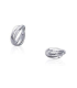 Bague argent massif mixte trois anneaux libres 