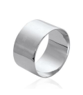 Bague tube alliance argent massif plate