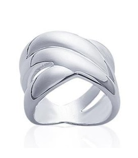 Bague femme argent massif trois beaux anneaux entrelacés 