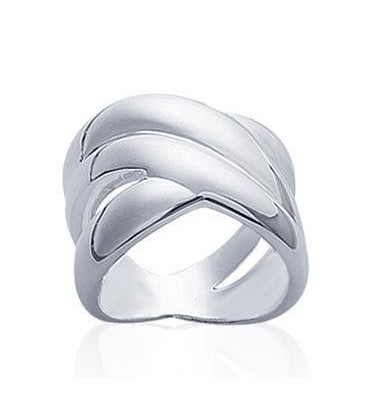 Bague femme argent massif trois beaux anneaux entrelacés 