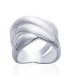 Bague femme argent massif trois beaux anneaux entrelacés 