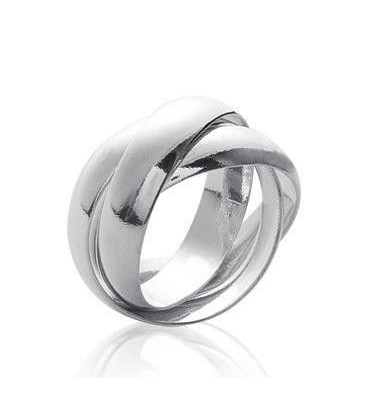 Alliance bague argent massif homme femme beaux anneaux entrelacés cérémonie-2