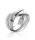 Alliance bague argent massif homme femme beaux anneaux entrelacés cérémonie 