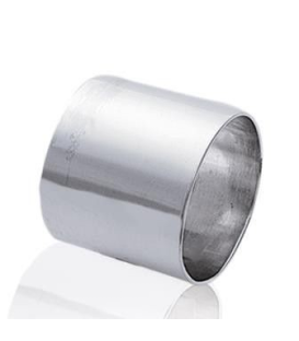 Bague argent massif plate tube