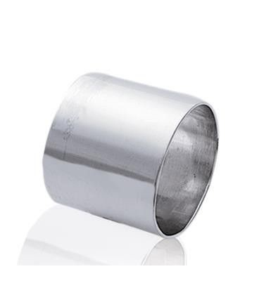 Bague argent massif plate tube-3