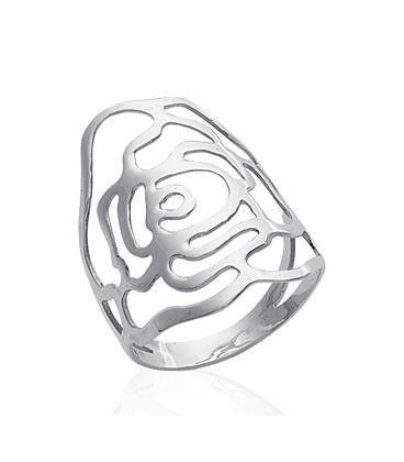 Bague argent massif stylée plate originale-2