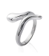 Petite bague argent massif serpent-2