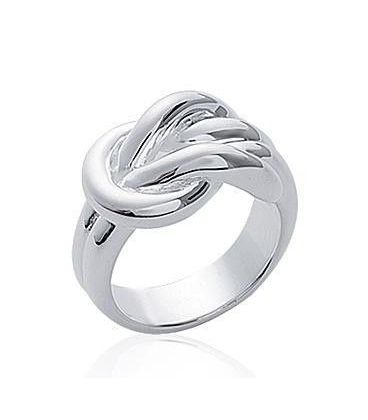 Grosse bague argent massif noeuds fantaisie entrelacs-2