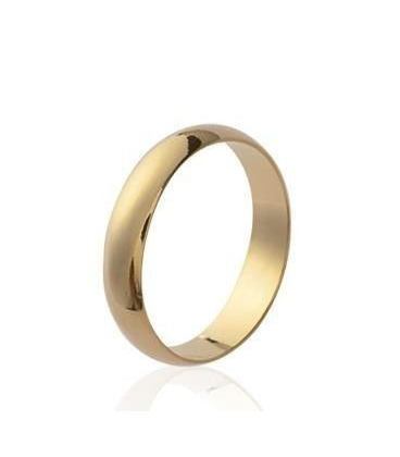 Alliance bague plaqué or simple femme homme-1