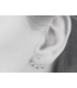 Contours d'oreilles argent massif et zirconium -1