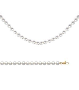 Bracelet perles de Majorque fermoir plaqué or