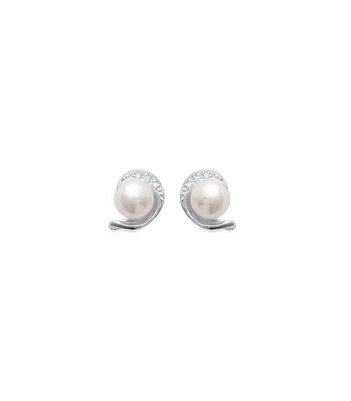 Paire De Boucles D'oreilles Pendantes Ajourées En Argent Massif (sterling) - Fermoir à Clous - Occasion