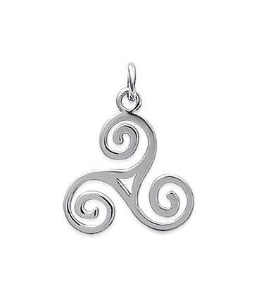 Pendentif triskell argent massif -2