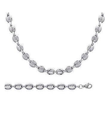 Bracelet acier grain de café -2