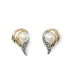 Boucles d'oreilles plaqué or perle de Majorque-1