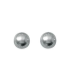 Boucles d'oreilles plaqué or perle de MAJORQUE grise-1