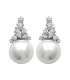 Boucles d'oreilles perle de Majorque et zirconium-1